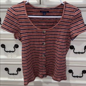 American Eagle 90’s tipped tee